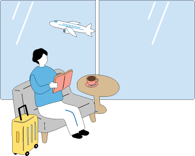 空港内ラウンジ